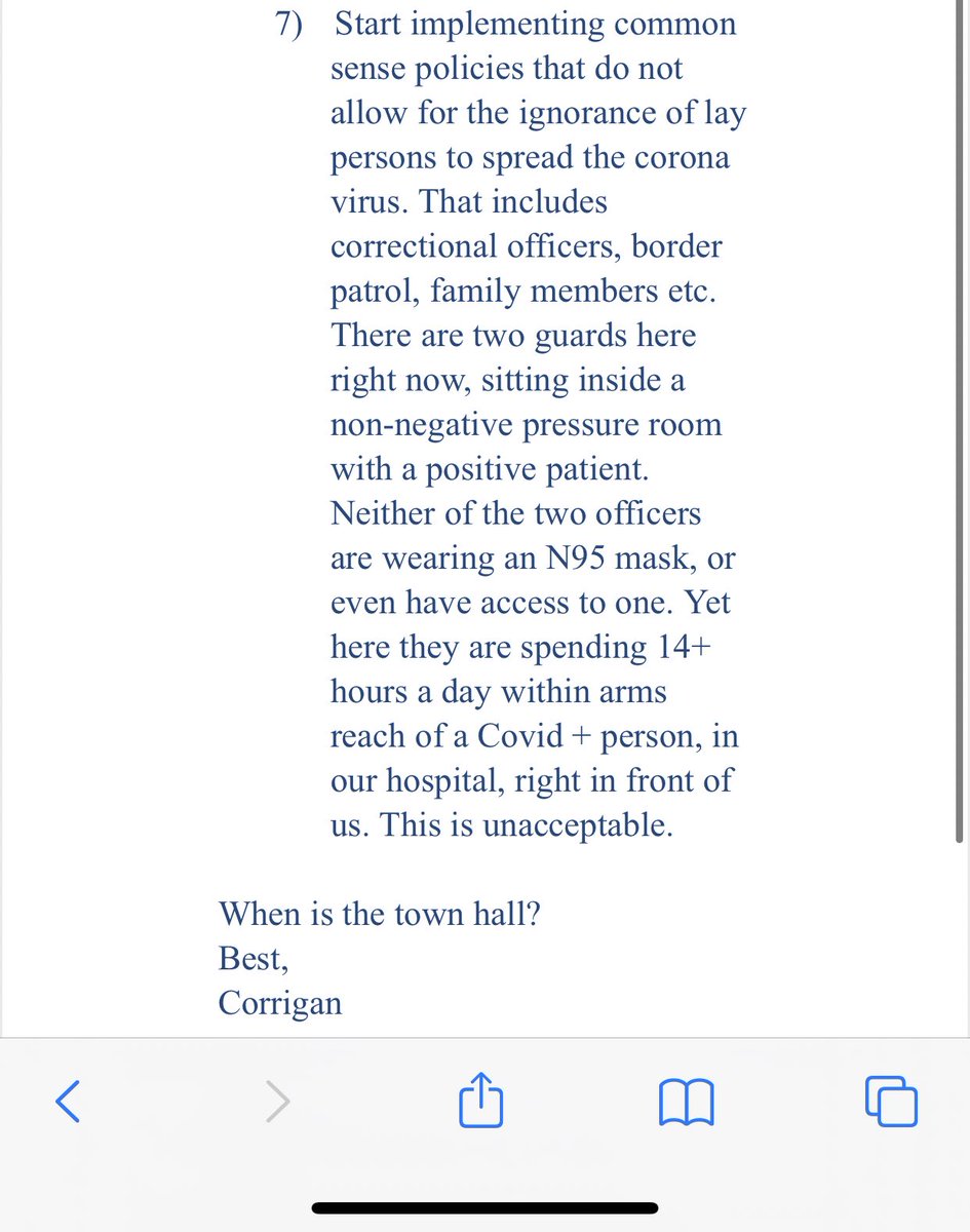 Wright sent an email to management about this (and much more) in Oct. She was then called into the office after a shift and told her email “went all the way up” and she was not to do something like that again. Here’s a portion: