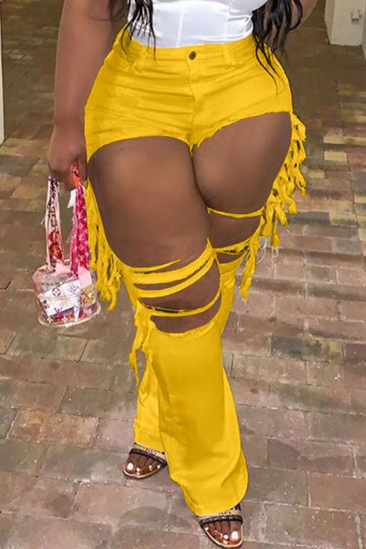 Yellow Casual Solid Ripped Mid Waist Regular Denim
 $78.00 S-M-L-XL-2X-3X 
These jeans has a little stretch and fit small at the top 
Text me or call me to order 985 257-3496
facebook.com/shopjbccouture
#BlackOwnedBusinesses #BlackOwned #blackboutique #shopsmall #onlineshopping