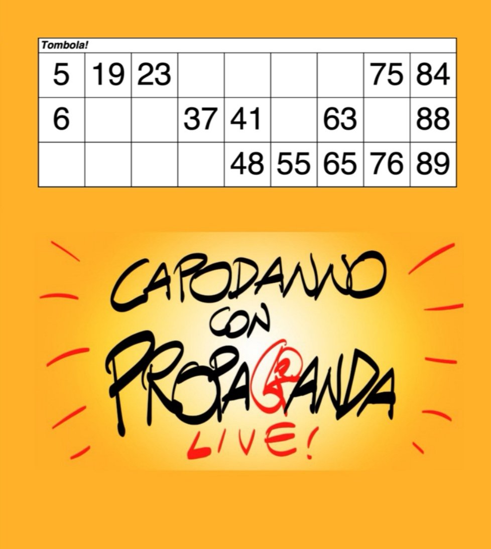 GLBianchini22's tweet photo. @welikeduel #propagandatombola #propagandalive  #hofattotombola Tombolaaaaaaa!!! https://t.co/eXsEwo1qek