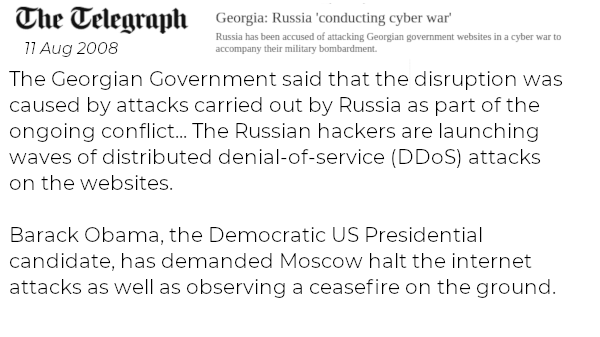 It was born from necessity in '08 after hackers on RU IPs blocked Georgian govt sites 'cos of "some sort of coup." The State Dept clutched their pearls: "Coup?! We only spread democracy (a bit unevenly... nobody's perfect)." They blamed the Kremlin; the alternative was the truth.