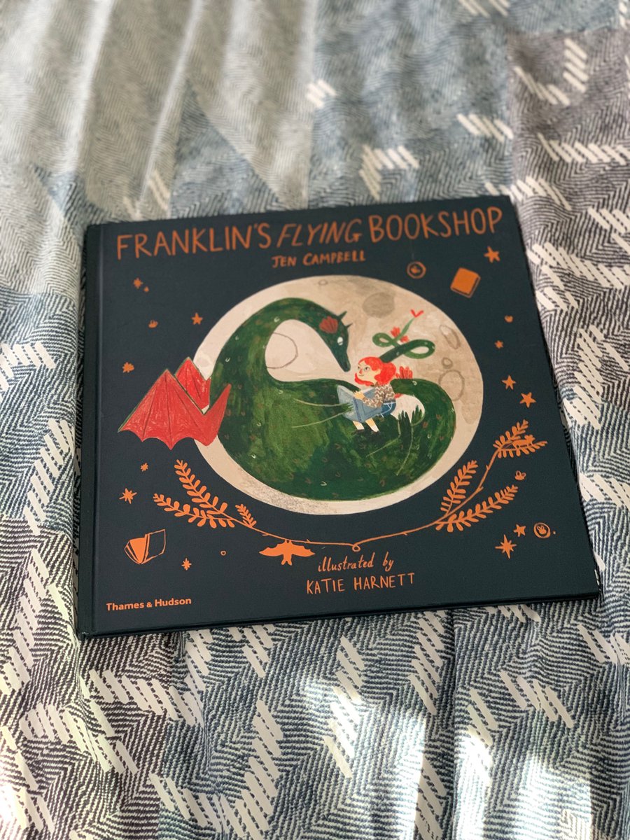 I read this to my daughter, yes, but I bought it for myself, in the Notting Hill Bookshop, before she was even an idea. Each read is equally for both of us. Franklin’s Flying Bookshop, Jen Campbell