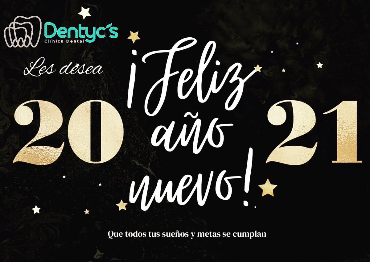DentycsSc's tweet image. ✨Cerrando el año queremos agradecer a todos nuestros pacientes por confiar en nosotros .Que esté nuevo año esté lleno de motivaciones para seguir adelante y lograr todos nuestros propósitos !Feliz Año Nuevo 2021 ! 💫✨🥂.
.
.
.
.
#dental #odontologia # dentista #endodoncia