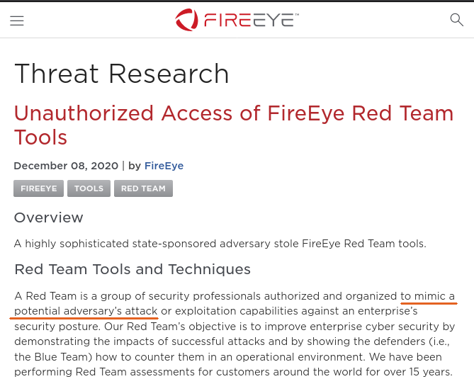 FireEye offer to "mimic a potential adversary's attack." In mid-Sept 2014 the FBI wanted just that -- Mandiant to conduct an "intrusion incident." Then with Cozy /just about/ to hack the W House; the Secret Service ordered: "Investigative Support & Data Backup."