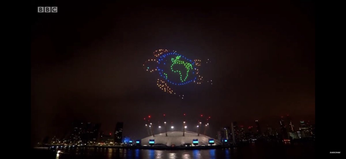 jessleechy's tweet photo. The most moving &amp; hopeful visuals for 2021!! 💚💚💚 
https://t.co/efIKjF81Ms
#bbc #fireworks #drones #2021NewYear https://t.co/Ql8D8OKAox