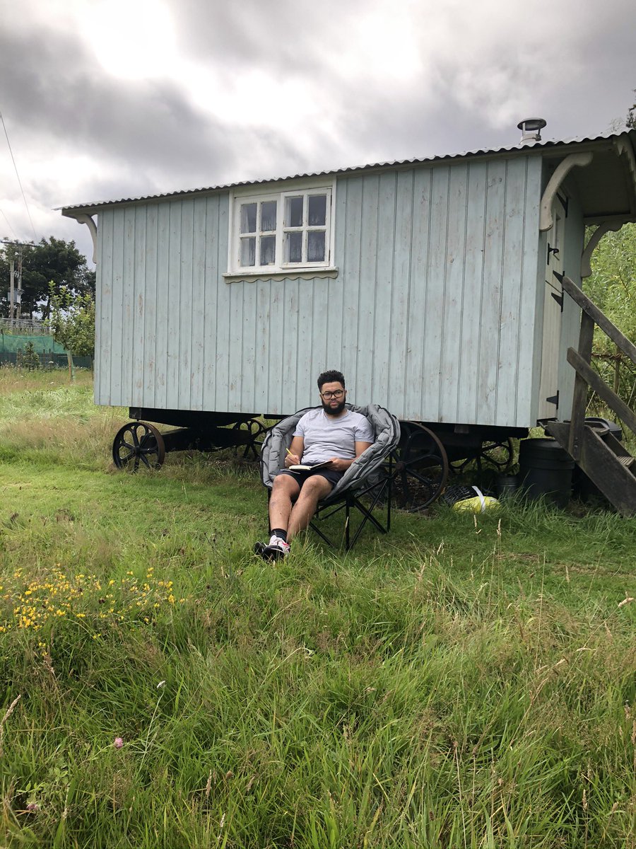 July: @ST3AMCo invited me to be the writer in residence at their Art Camp, as it looked like the days of lockdown were ending. Here I am at my residence for the weekend! I also checked my barber for the first time in 6 months... 