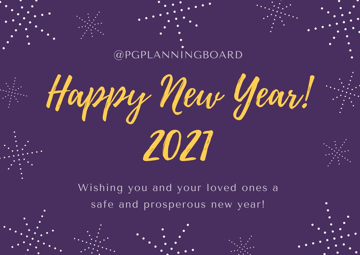 PGPlanningBoard's tweet photo. Happy New Year from the Prince George's County Planning Board! We wish you and your loved ones a safe and prosperous 2021! https://t.co/75g1QodwQ0