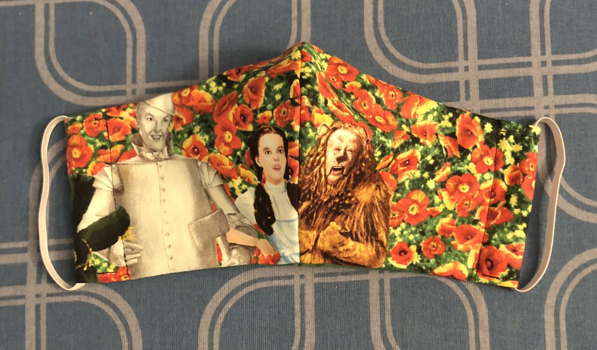 TMouseSewing28's tweet photo. New order made and out for delivery! Check out the new Wizard of Oz themed fabrics available now in the shop. #shopsmall #handmademasksforsale #handmade #facemask #wizardofoz #dorothy #tinman #cowardlylion #scarecrow #rubyslippers https://t.co/X43krJsxTj