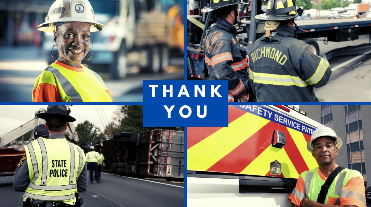 The holidays are not a time of rest &amp; relaxation for all. We want to thank all of the men &amp; women who work 24/7/365 to #KeepVirginiaMoving. If you're traveling, please #MoveOver for red, blue &amp; amber lights &amp; #DriveSober.
