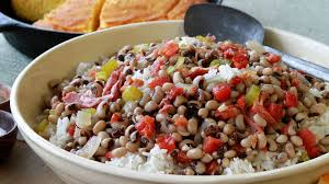black-eyed peas, first domesticated in Africa 5K yrs ago arrived in North America on slave ships. during war the union soldiers loved beans but didn't eat peas as they thought it was livestock foodthose left behind peas morphed into hoppin' john