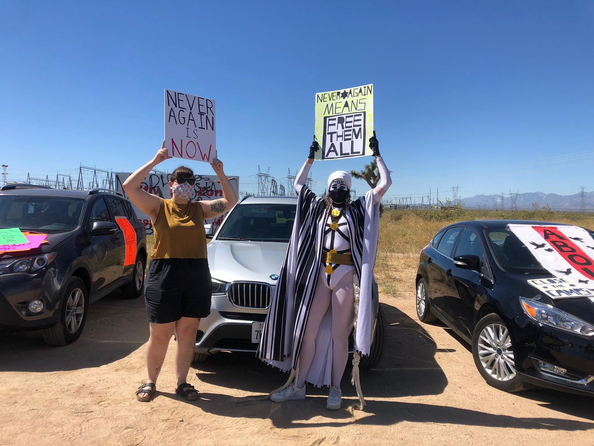 From NAA-LA member Matt: Throughout the year we've been proud to show up alongside  @IC4IJ and the members of the  #ShutDownAdelanto coalition: four  #FreeThemAll car rallies at the Adelanto Detention Center and City Hall, demanding that the City Council  #SayNoToGEO