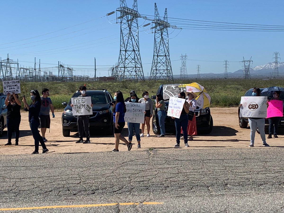 From NAA-LA member Matt: Throughout the year we've been proud to show up alongside  @IC4IJ and the members of the  #ShutDownAdelanto coalition: four  #FreeThemAll car rallies at the Adelanto Detention Center and City Hall, demanding that the City Council  #SayNoToGEO