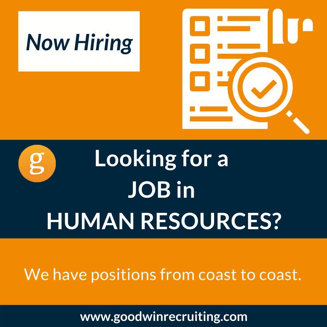 Goodwin_Recruit's tweet image. Looking for a job in Human Resources?
Check out our available positions: 
ow.ly/AIGB50CSHbA

Seeking a job in a different role?
We have a plethora of positions from coast to coast on our job board: jobs.goodwinrecruiting.com

#GoodwinRecruiting #humanresourcesjob #HRjob