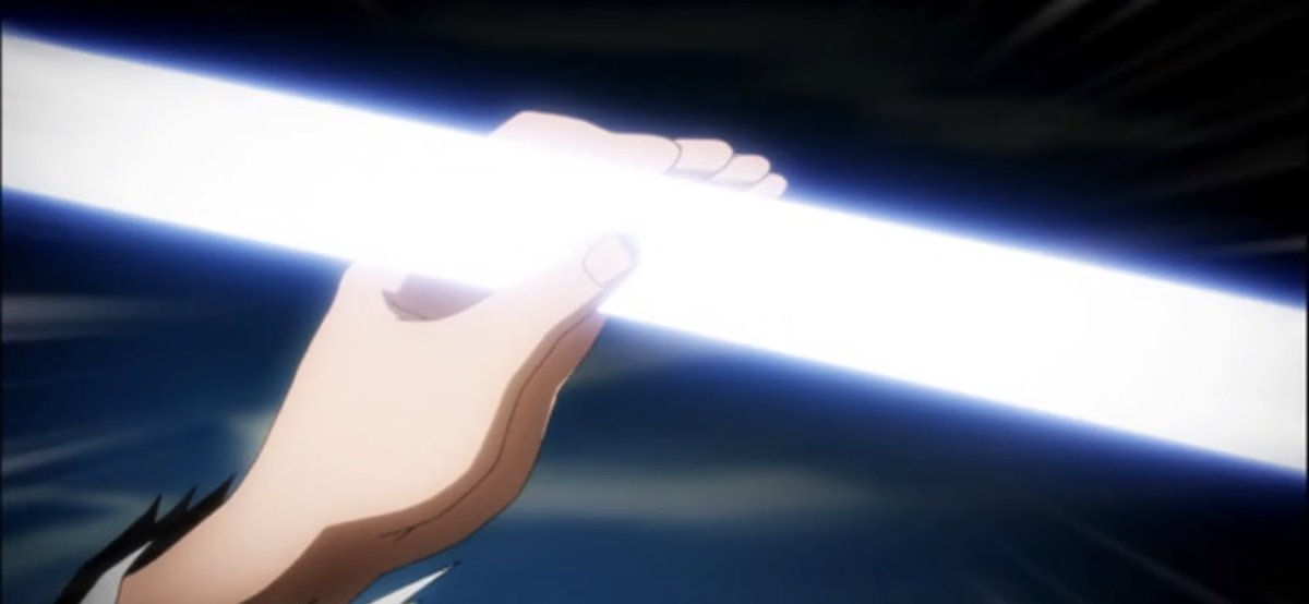 Il prouvera d’ailleurs qu’il abaisse son niveau volontairement , car il arrête le sabre de Aizen à main nue sans forcer (alors que Aizen avait pour projet de détruit le sabre d’ichigo donc il avais clairement mis énormément de force)