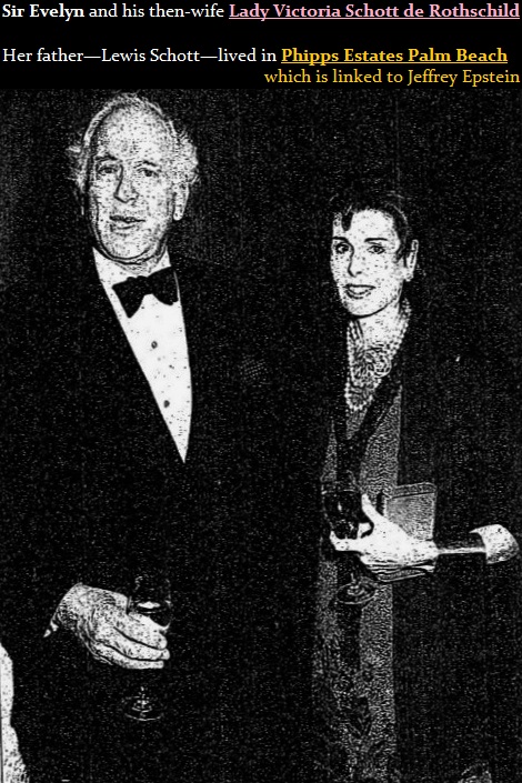 ➐➊ Victoria de RothschildEvelyn de Rothschild's exHer father built a home in PHIPPS ESTATES *the same year* that Epstein filed to incorporate Ghislaine Corp with a potential original name of Lot 19 PHIPPS ESTATES CorpHer son boosted TerraMar+ dated Ghislaine's biz partner