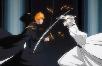 Chose que Ichigo a fait plusieurs fois contre Byakuya , Ulquiorra , Renji , Zaraki et Aizen par exemple