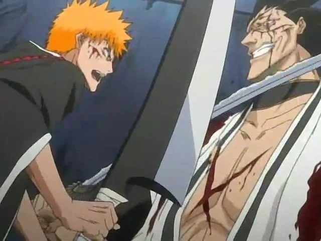 Chose que Ichigo a fait plusieurs fois contre Byakuya , Ulquiorra , Renji , Zaraki et Aizen par exemple