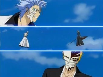 Chose que Ichigo a fait plusieurs fois contre Byakuya , Ulquiorra , Renji , Zaraki et Aizen par exemple