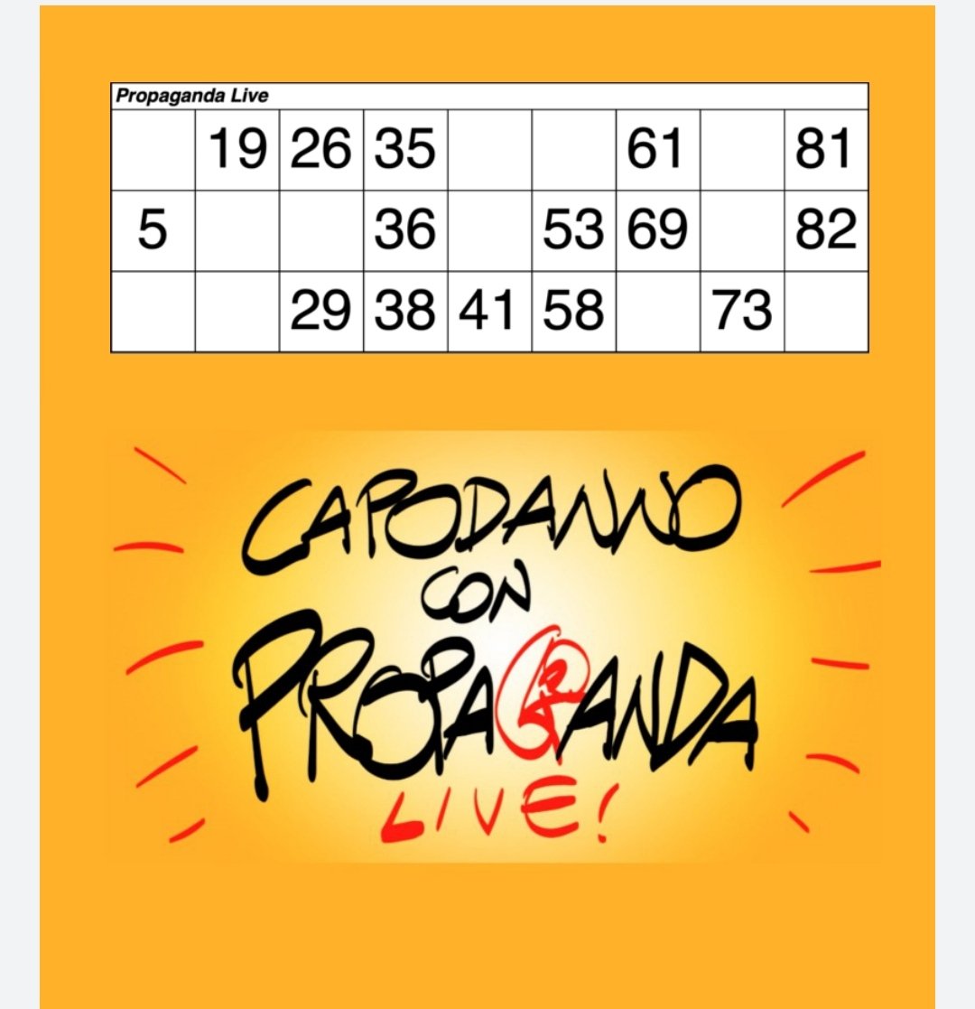 Bettel76's tweet image. #propagandalive #propagandatombola #Capodanno2021 #bevotanto