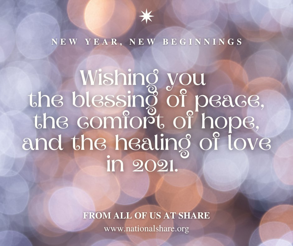 A wish for our Share families as we journey into the new year. 
#newyear #babyloss #pregnancyloss #miscarriage #stillbirth #alwaysloved #neverforgotten #bereavedparents #infantloss