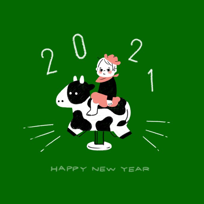 「cow print year of the ox」 illustration images(Latest)｜4pages