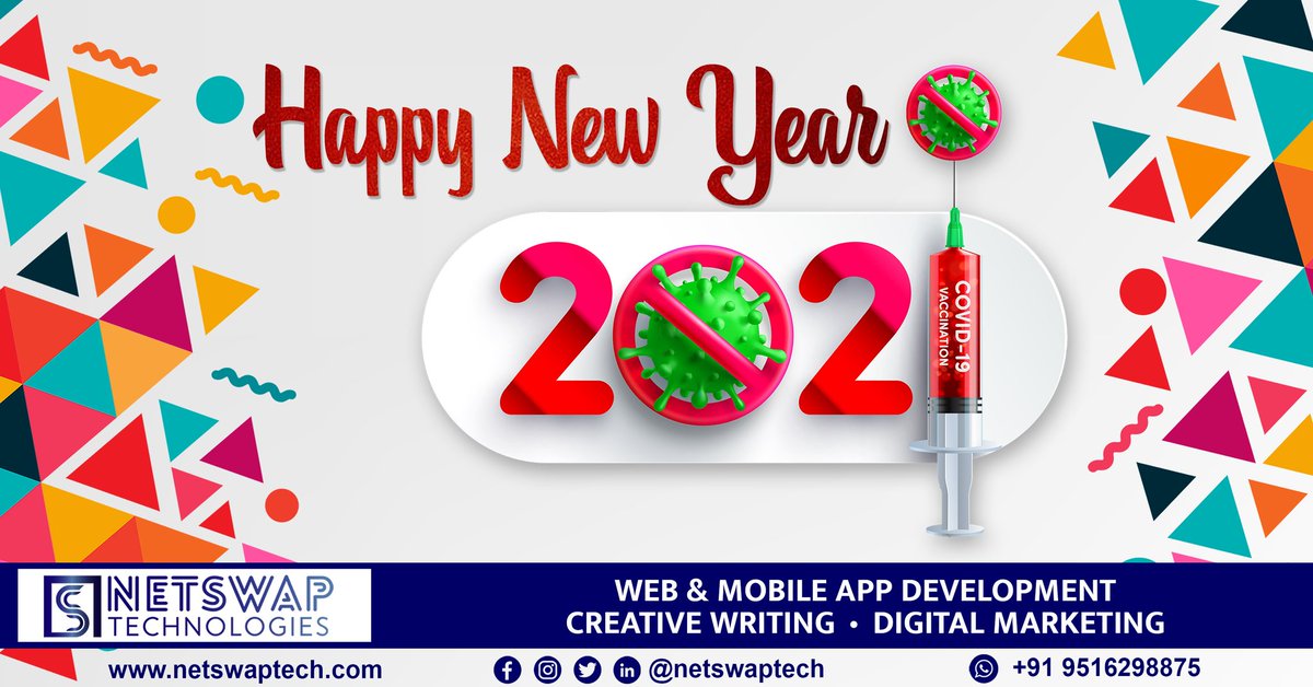 swapnil_karma's tweet image. Netswap Technologies wishes you all a very happy and safe New Year
 Do wear mask and do wait for the vaccine. keep social distancing and let&apos;s defeat the covid-19 virus together.

#netswaptechnologies 
#happynewyear2021🎄🎅🏻❤️ 
#wearMask 
#COVID19