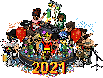 HabbStars's tweet photo. On peut le dire, 2020 est fini ! L'équipe de @HabbStars vous souhaite une excellente #annee2021 #Habbo @HabboFR

On ne peut qu'espérer le mieux pour vous en 2021 après cette année difficile... Alors #HAPPYNEWYEAR2021 et qu'on puisse écrire cette nouvelle année avec vous 🎊🎉🎆🍾 https://t.co/4cHCBa0SP3