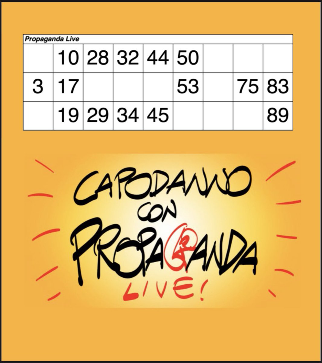 Fuori i fagioli <a href="/welikeduel/">Propaganda Live</a> 
#propagandatombola #propagandalive