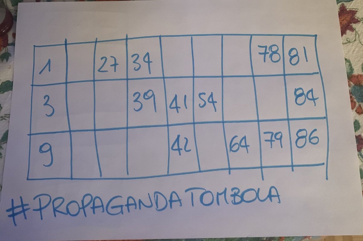 Ho stampato la cartella...che i fagioli sul telefono coprivano tutto🤗 #propagandatombola #propagadalive <a href="/welikeduel/">Propaganda Live</a> <a href="/toniodesantis/">antonella de santis</a>