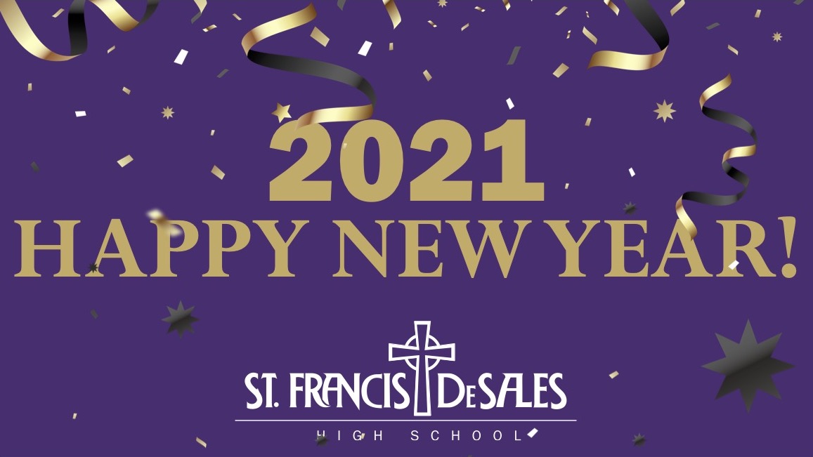 SFDStallions's tweet image. Wishing all our families, friends and followers of Saint Francis DeSales High School a very safe and Happy New Year!  God Bless you and yours in 2021!