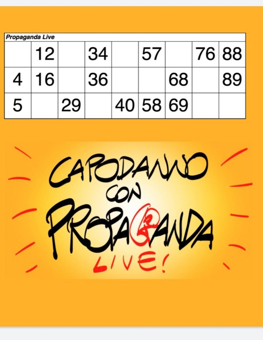equobar's tweet image. #propagandatombola #hofattoAMBO
in ogni famiglia c'è lo zio scemo che al primo numero urla AMBO... non volevo essere da meno!