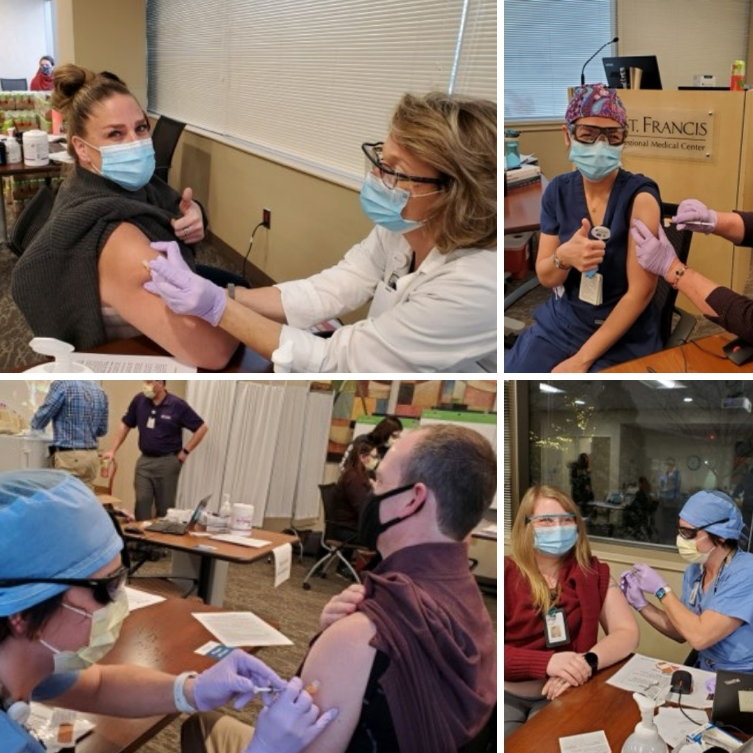 SFRMCShakopee's tweet photo. We saw so many hopeful, happy faces during our 2020 COVID vaccination clinics! We will pick up where we left off with additional employee vaccinations in 2021! Thank you to everyone involved and to everyone getting vaccinated - you are truly making a difference! #STFstrong https://t.co/5FozFzOzp2