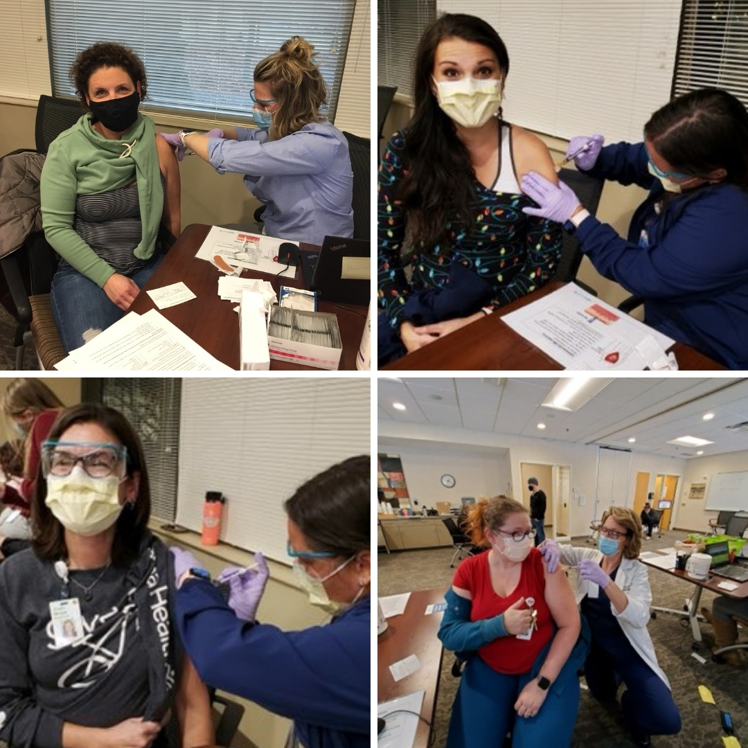 SFRMCShakopee's tweet photo. We saw so many hopeful, happy faces during our 2020 COVID vaccination clinics! We will pick up where we left off with additional employee vaccinations in 2021! Thank you to everyone involved and to everyone getting vaccinated - you are truly making a difference! #STFstrong https://t.co/5FozFzOzp2