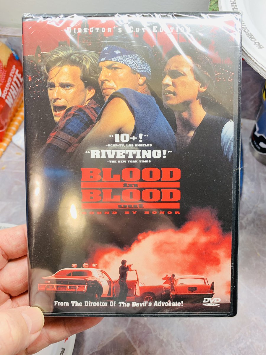 Starting out the New Year with a fresh copy of this great film since I wore out my old copy #latino #chicano #mexican #bloodinbloodoutmovie #1992movies