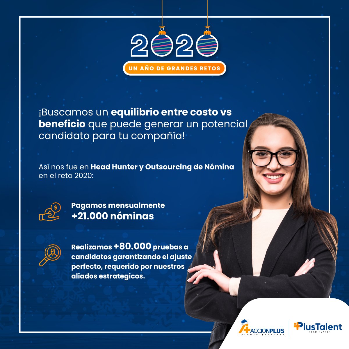G_AccionPlus's tweet photo. Desde nuestro equipo del Head hunter y Outsourcing de nómina logramos importantes resultados en este reto 2020.🥳✅ #ApoyemosLoNuestro🇨🇴 Cotiza en: https://t.co/iZShnc7WiE 👈 #UnPlusParaTuEmpresa #feliz2021 #PlusTalent https://t.co/o0uFVTRjzw