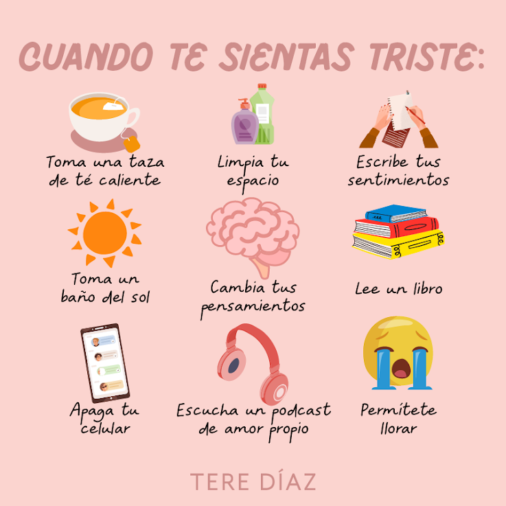 tedisen's tweet photo. Estos son algunos remedios que tenemos al alcance para aliviar la tristeza. 

¿Hacen alguno de estos? ¿Hay otra cosa que hagan? https://t.co/6IueXoQ1MP