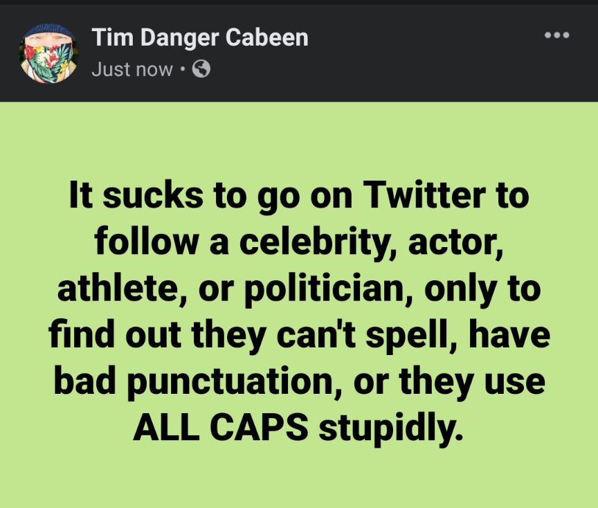Tim Cabeen (@timdangercabeen) on Twitter photo 