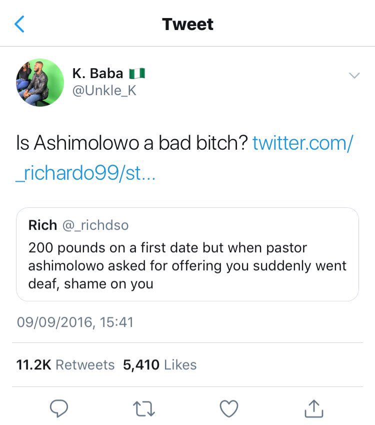 Tweets that cracked me up way back Thread