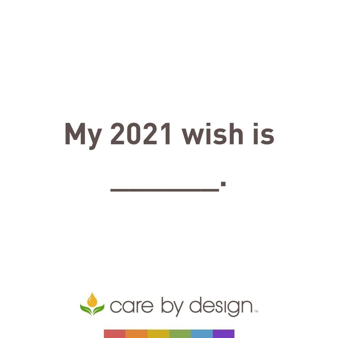Fill in the blank! Our wish is simple: A healthy, happy New Year to all of you, with more wellness than ever. 💛