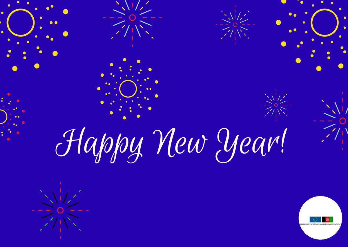 EuropeanAfghans's tweet photo. Happy #NewYear!
Wishing all #EuropeanAfghans, everyone across Europe and people of Afghanistan a very happy New Year.
Wishing you a lot of joy, health and success in 2021.
#FEAA #NewYearsEve #Afghanistan https://t.co/fKwjpaRcTl