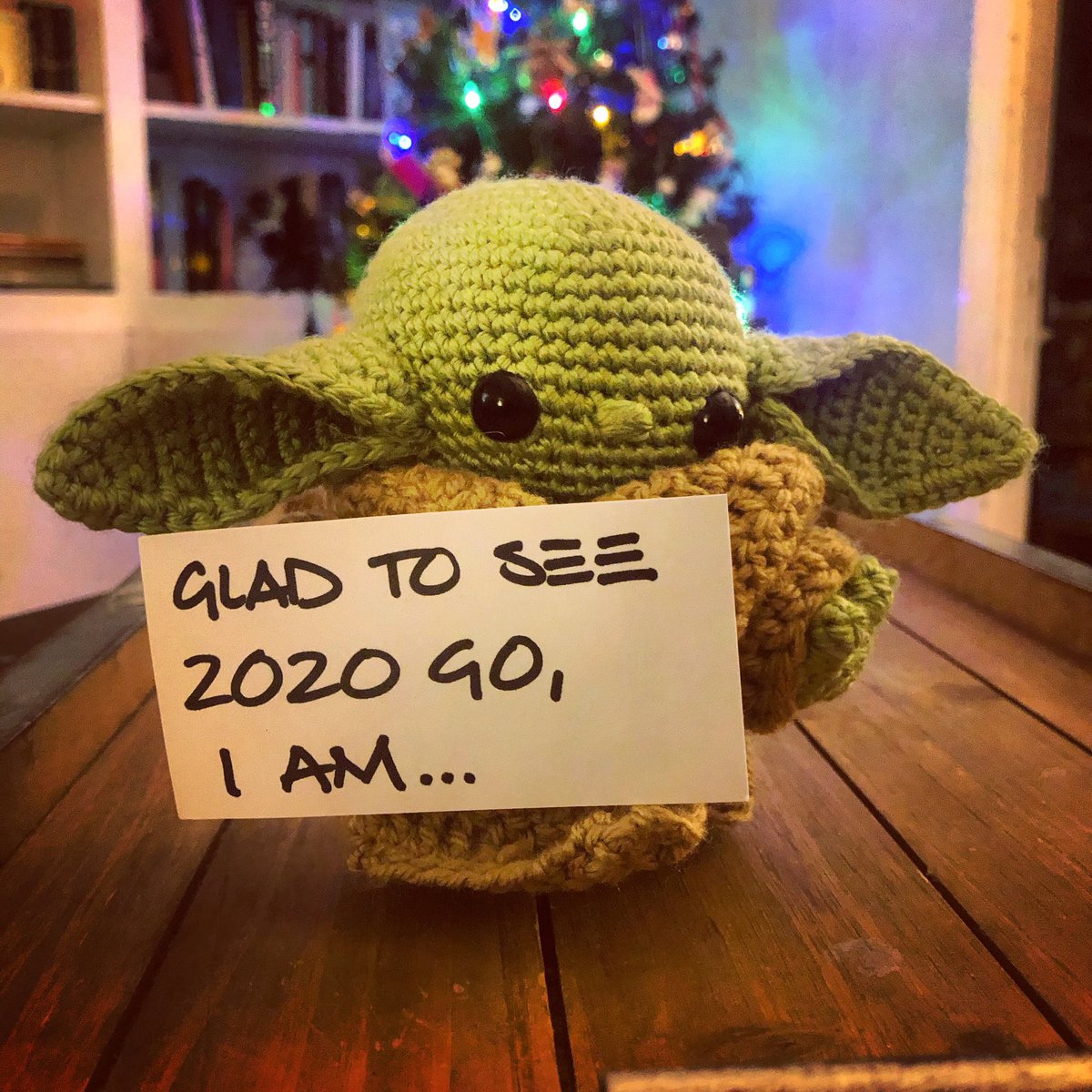 Agree with Baby New Year ... AHEM ... Baby Yoda, we do. #byebye2020