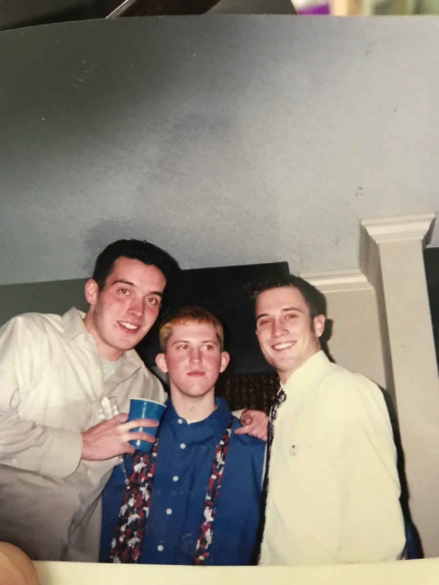DannyKeystone's tweet image. #tbt to #nye 00’ at the Crowne Plaza(The Presidential Suite no less). W/ @TimMorrow22 and @RickyRoekowski with the Sisqo inspired blonde hair(he was a huge fan). Hey, the early 00s were a strange and wild time. Happy New Years everyone!