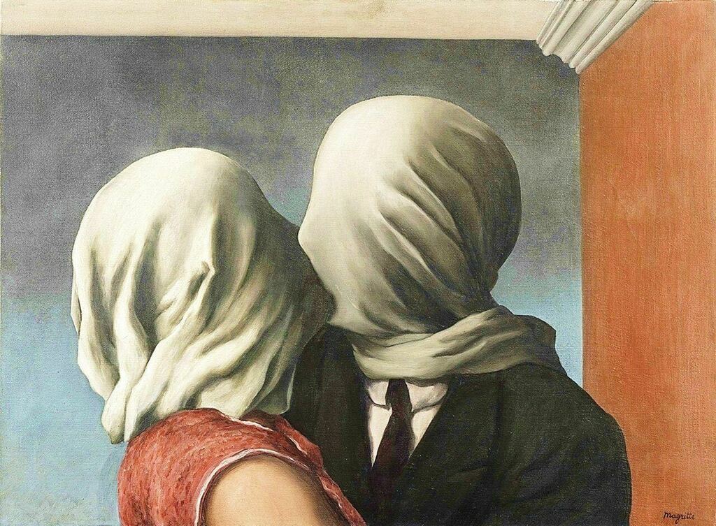 GALLERYCUBED's tweet photo. Sending this year off with a kiss! 😘 

Painted almost 100 years ago, Magritte expresses so much of what we have experienced, paradoxically cruel and intimate.

Happy New Year! 🥳 
.
.
.
.
.
.
.
.
#hny2021 #newyearsresolution #happynewyear #magritte #m… https://t.co/GVMoyypjob https://t.co/1U95iKoWNi