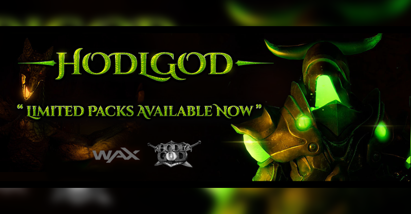 hodlgodgame's tweet photo. The first NFT-powered, Fantasy Battle Royale RPG, HodlGod, is coming soon! Our limited Immortal Genesis Series NFT packs are available now at https://t.co/sQxFGIEymj!