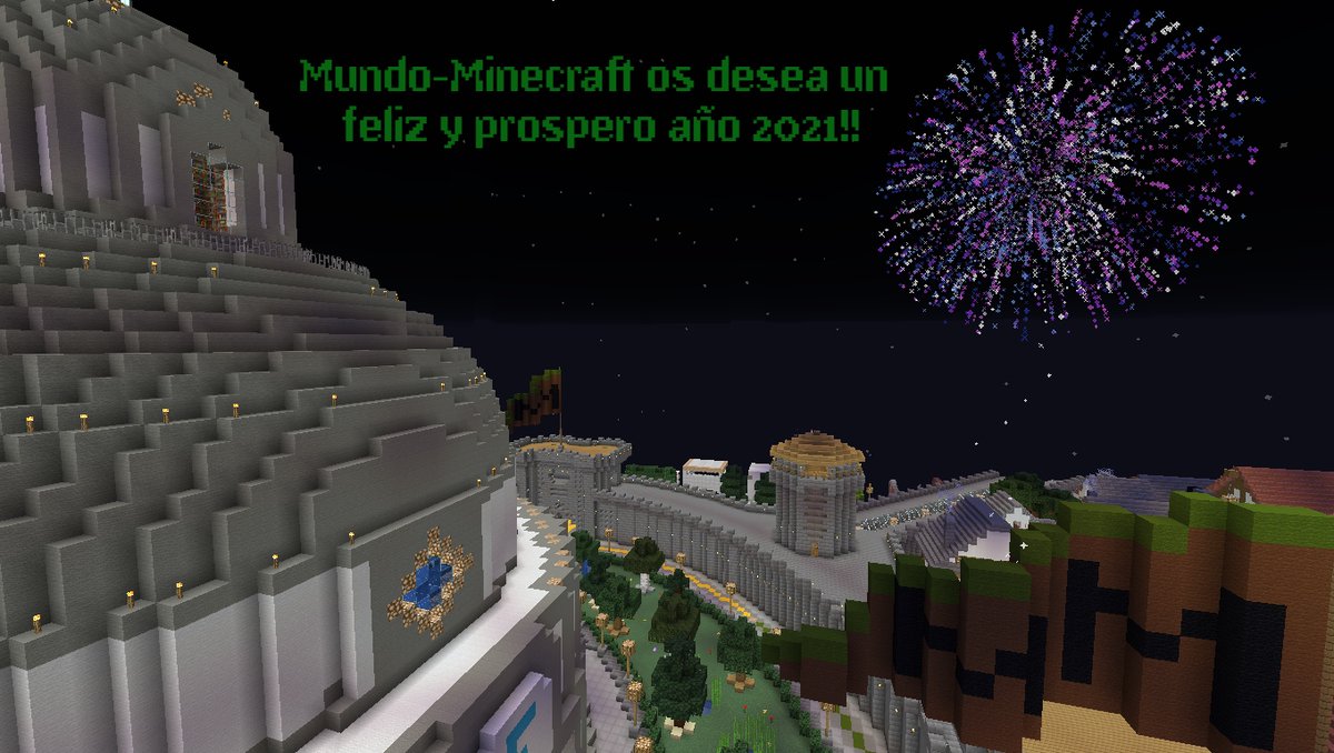Minecraftmundo's tweet photo. La comunidad Mundo-Minecraft os desea un feliz y prospero año 2021!!

https://t.co/yXq5uwnLkK https://t.co/ecPIJcxnzz