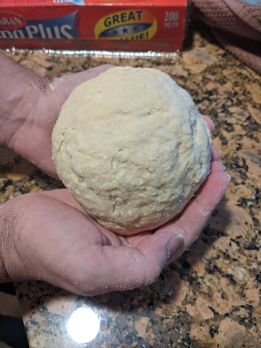 Mix the dough until it's one texture. I found I needed to add more water to get to what I had in mind, which is this.