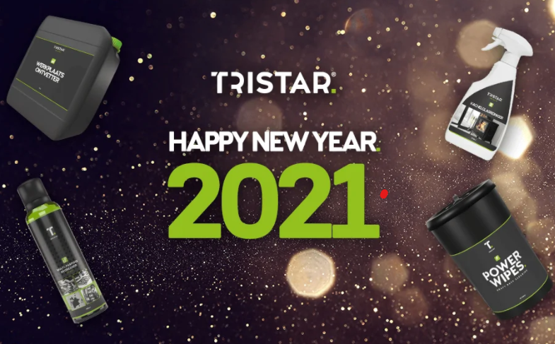 TriStarNL's tweet photo. TriStar wenst iedereen een schoon, gezond en gelukkig 2021!
 #TriStar #CleanMatters #ZuiverenBetrokken https://t.co/hdFywZgnqT