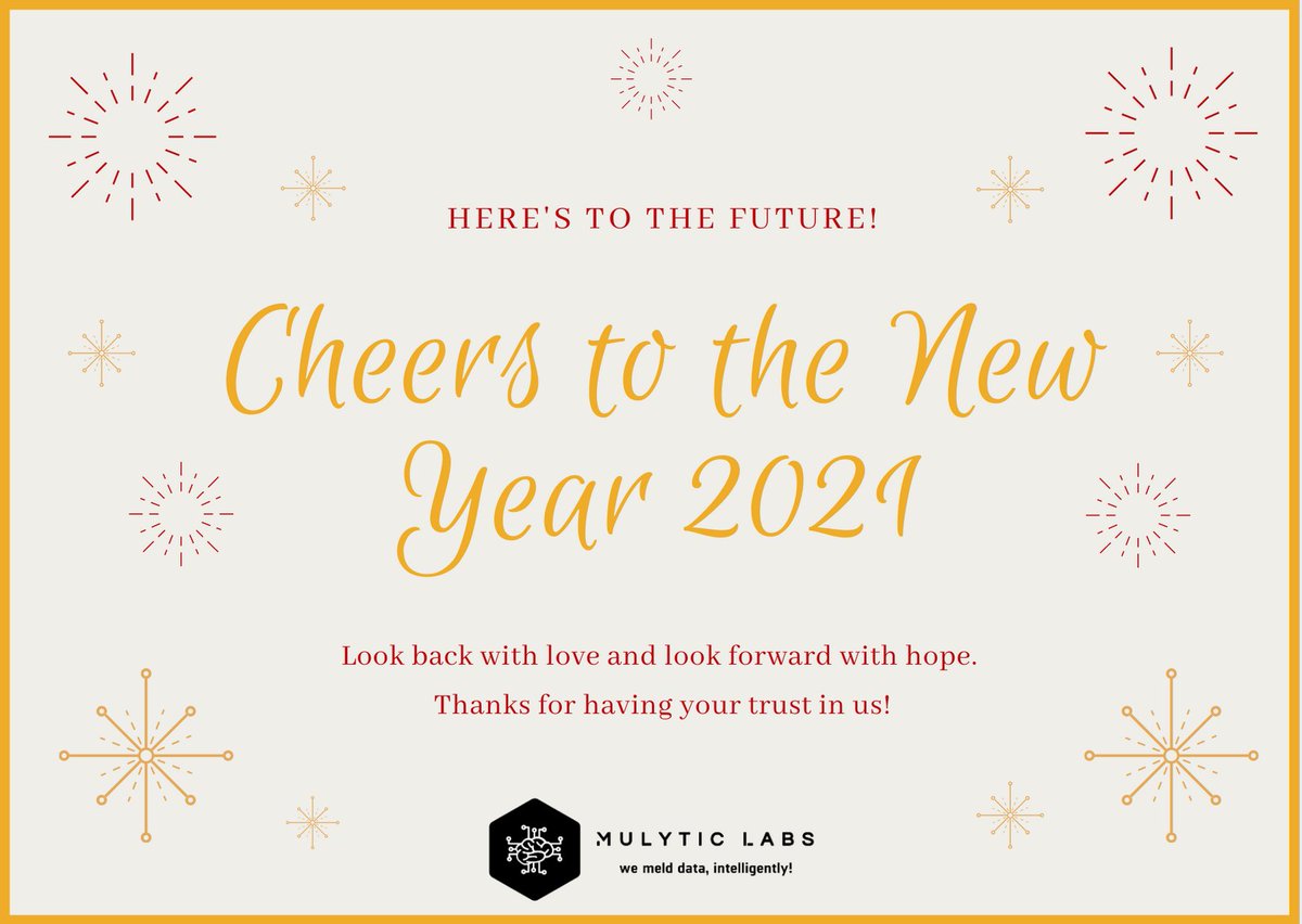 mulytic's tweet photo. 🎉 Happy New Year 🎉 
Here’s to new beginnings and making the world a greener and a better place for 2021 and beyond!
#HappeningOnMulytic #sustainability #tech #automotive #Energy https://t.co/yxTKVbMVUd