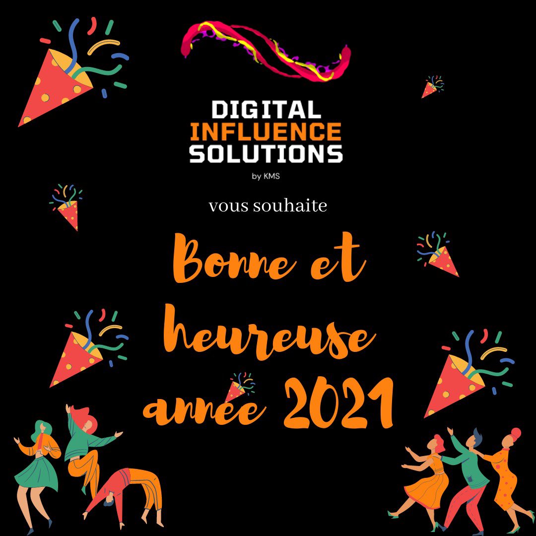 L’ensemble de l’équipe de #KMSDIS vous souhaite une bonne et heureuse année 2021. 
Que Dieu vous garde, vous protège et vous accorde le succès dans toutes vos entreprises, le tout dans la paix, la santé et entouré de tous ceux que vous aimez. 
#HappyNewYear #ShareLove
