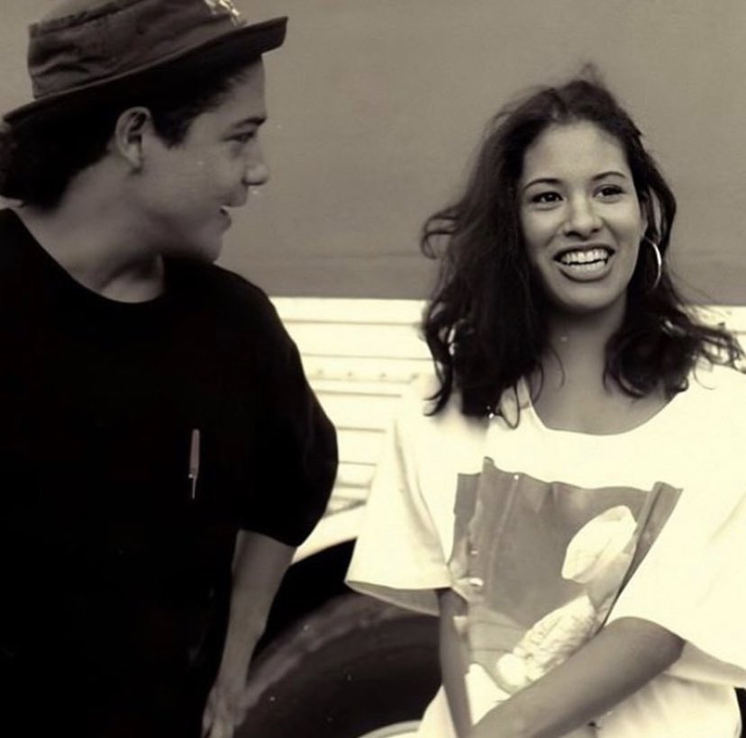 AlcottHigh's tweet image. Rare candids of Selena &amp;amp; Chris❤️❤️ Circa early 90’s.