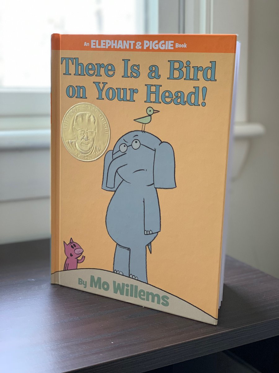 My kid is 239 days old, so I’ve read this book exactly...80 million times. Still not tired of it. There Is a Bird on Your Head, Mo Willems
